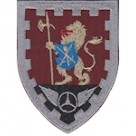 Шеврон 1004 окремий батальйон охорони та обслуговування (лев,мерседес)