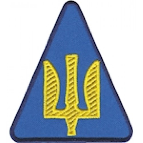 Шеврон Повітряні Сили ЗСУ (тризуб жовта нитка)