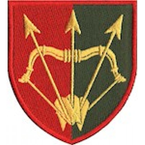Шеврон 1129 Зенітно-ракетний полк (стріли) (кольоровий)
