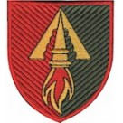 Шеврон 1039 окремий зенітно-ракетний полк (кольоровий/олива)