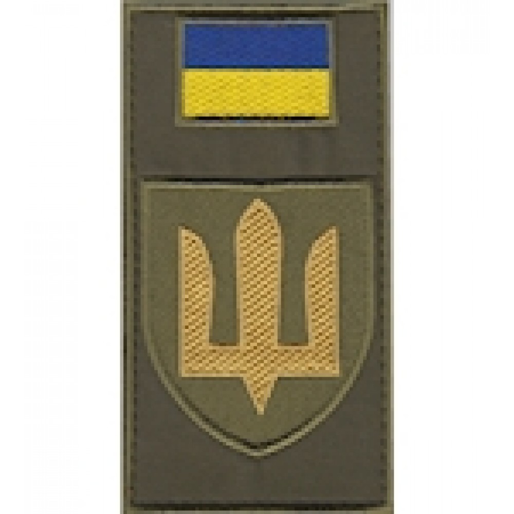 Шеврон-заглушка на липучці ЗСУ Сухопутні війська (зашите поле)