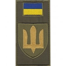 Шеврон-заглушка на липучці ЗСУ Сухопутні війська (зашите поле)