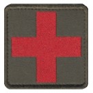 Шеврон ""Красный крест"" (квадратна)