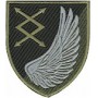 Шеврон 31 окремий полк зв'язку і управління (крило) кольоровий/олива