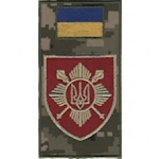 Шеврон-заглушка на липучке Окремий Президентський полк (Зоря) (Кольоровий)