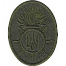 Кокарда НГУ (полум'я, овал)