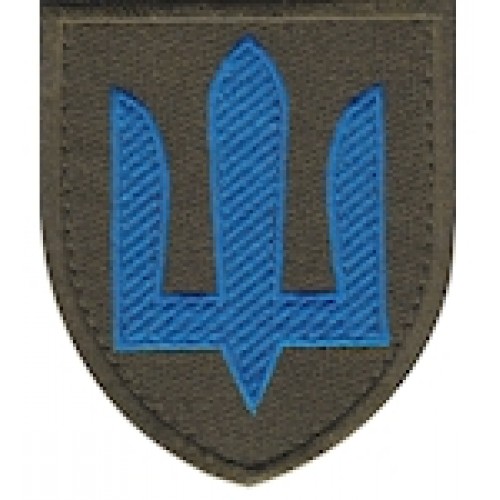 Шеврон ЗСУ Механізовані війська (зашите поле, тризуб)