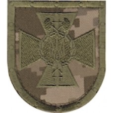 Шеврон ""CБУ"" (щит) (зелена нитка)