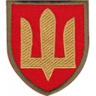 Шеврон ЗСУ Ракетні війська та артилерія (зашите поле, тризуб)