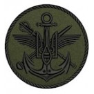 Шеврон Управління ВМС  /олива/ нитка чорна