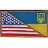 Шеврон Прапорець США-УКРАЇНА 