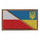 Шеврон Прапорець ПОЛЬША-УКРАЇНА 