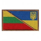 Шеврон Прапорець  ЛИТВА-УКРАЇНА 