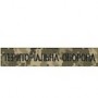 Нагрудний  шеврон Територіальна оборона)  нитка чорна/цифра/ мультікам/олива на липучці)