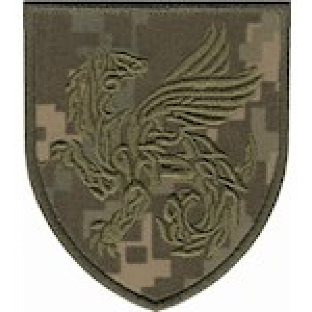 Шеврон 158 ОМБр  кольоровий/олива/цифра