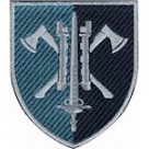 Шеврон 15 окремий полк підтримки морської піхоти чорний/кольоровий