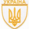 Шеврон УЗ  /тризуб нитка жовта/
