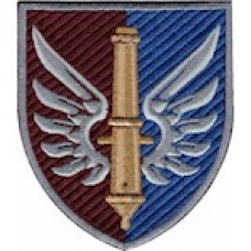 Шеврон 147 окрема артилерійська бригада  ДШВ  /олива/кольоровий/