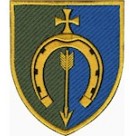 Шеврон 154 ОМБр/підкова/ / олива/кольоровий/
