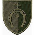 Шеврон 154 ОМБр/підкова/ / олива/кольоровий/
