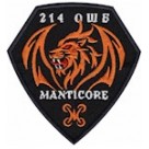 Шеврон 214 ОШБ Manticore (лев помаранчевий)