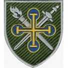 Шеврон 184 навчальний центр (кольоровий, олива) 