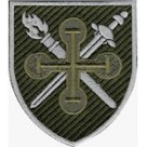 Шеврон 184 навчальний центр (кольоровий, олива) 