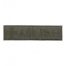 Нашивка "Группа крови 2-" Национальной гвардии основа "олива". Колір: олива.