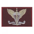 Прапорець "ДШВ" 4,5х7 см. Колір: бордо.