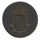 Кокарда Национальной Гвардии (пламя). Колір: олива.