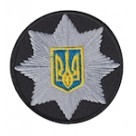 Кокарда Полиции черная (круг) 6 см. Колір: чорний.