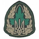 Кокарда екологічної служби. Колір: темно-зелений.