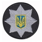 Кокарда Полиции черная (круг). Колір: чорний.