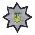Кокарда Полиции (фигурная). Колір: чорний.