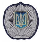 Кокарда МВД большая. Колір: темно-синій, чорний.