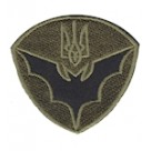 Кокарда на берет "Летучая мышь военная разведка". Колір: олива.