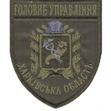 Шеврон Головне Управління (Харківська область). Колір: бундес, олива.