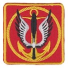 Шеврон "Морська піхота" якорь (квадрат) червоний. Колір: червоний.